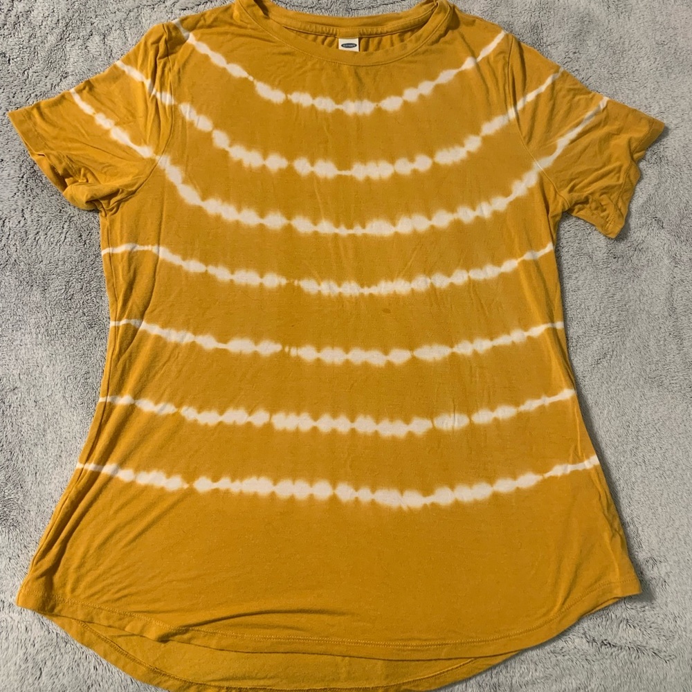 Old Navy Yellow Tie-Dye Top - Size Small